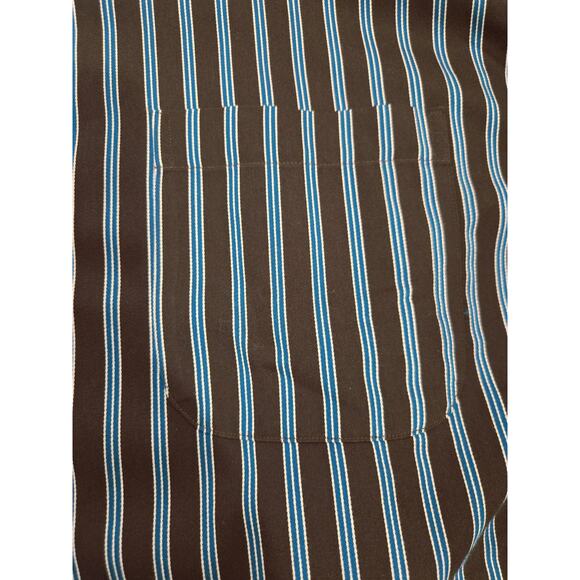 NWT Paul Fredrick Tailor Fit  LS Dress Shirt  Brown Neck:18 - Picture 5 of 5